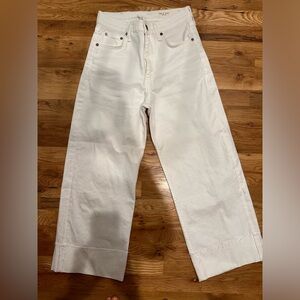 Rag & Bone Andi High Rise Wide Leg Size 26 white